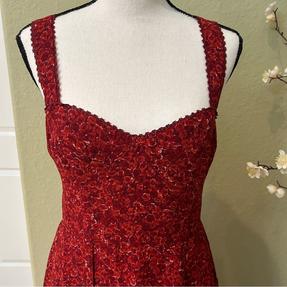 Reformation Lela Sweetheart A-line Midi Dress - Picture 5 of 11